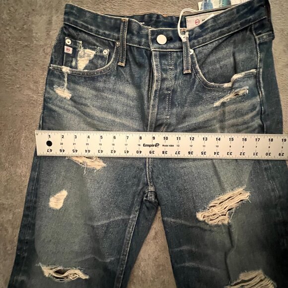 AG Adriano Goldschmied women's jeans 26 blue vintage high waist baggy boyfriend - Picture 15 of 16